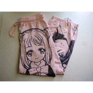 New Girl Order Pink Anime‎ Graphic Jogger Sweatpants Womens US 10